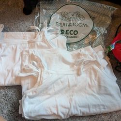 Girls White Cami Tanks Set Of 10