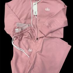 Ladies Alo Crop Top Set