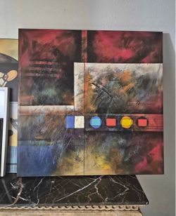 Large Modern Abstract Geometric Canvas Wall Art