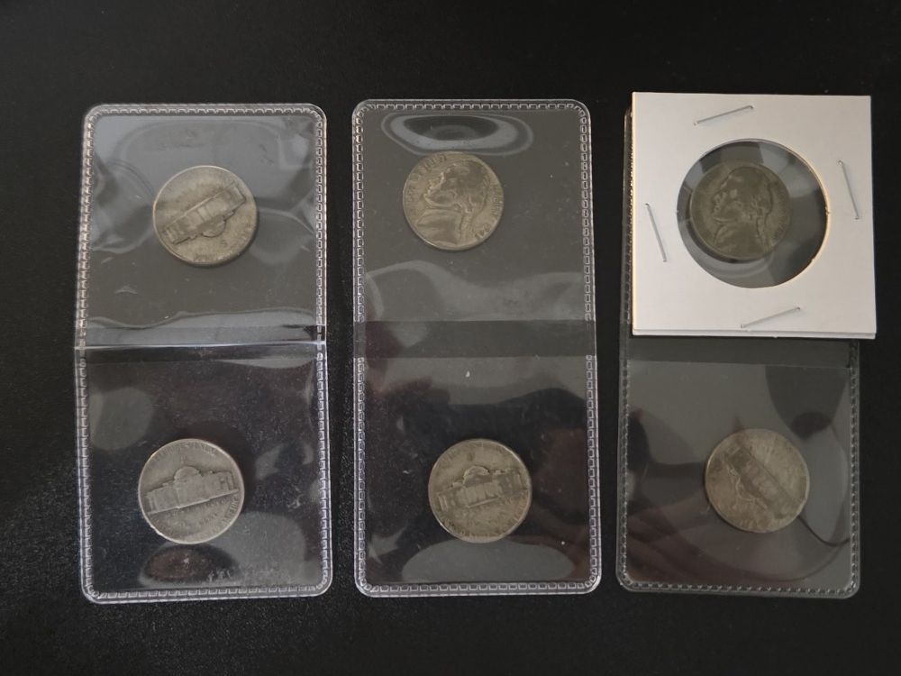 Silver War Nickels 5c Cent Lot Of 6 UNDER MELT
