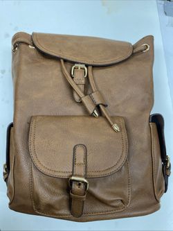 Gussaci Women Backpack Bag, Light Brown