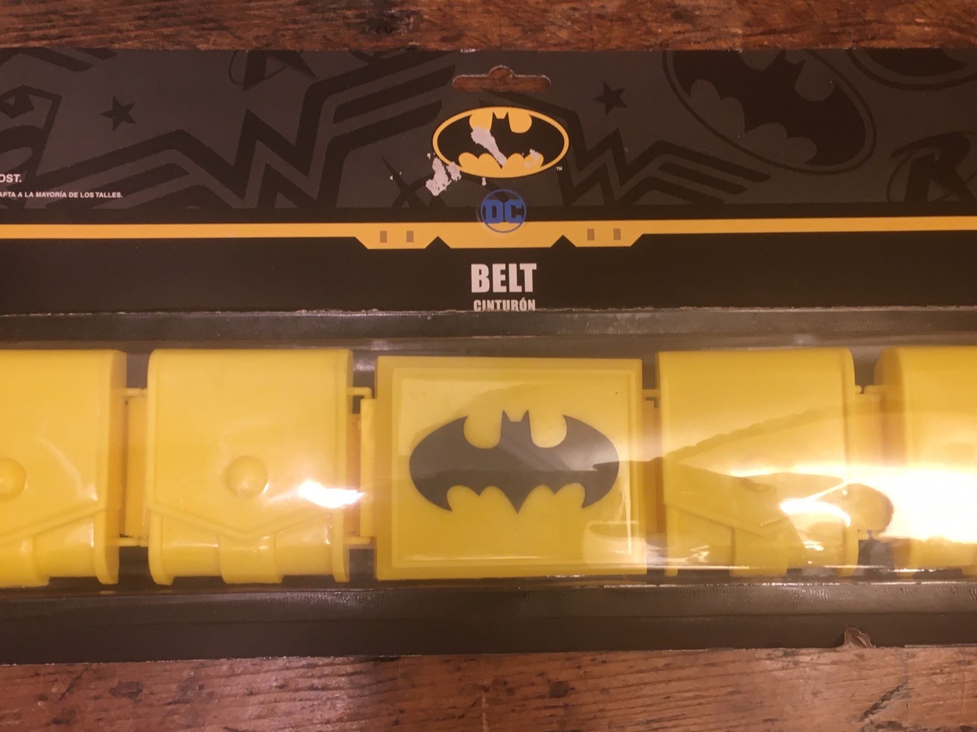 DC Comics Batman Child Wearable Costume Bat Belt. Condition is "New" but has some box wear and creasing on the packaging but otherwise still sealed an