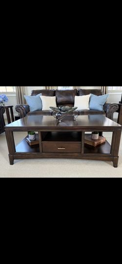 Dark Sable Coffee Table And End Table Set