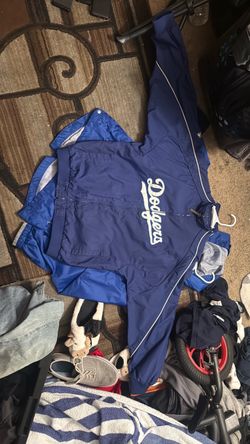 LA Dodgers Navy Blue Pullover Jacket