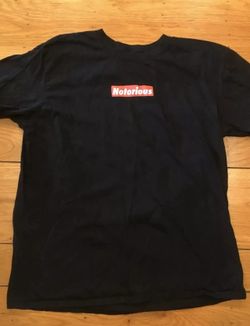 Vintage Notorious B.I.G. Red Block Black T-Shirt Size Extra Large