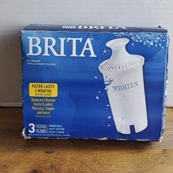 Brita Standard Pitcher Filters 3-Pack for Pitcher Replacement Filter