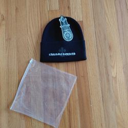 Chrome Hearts Comme Des Garcons Cross Beanie With Box Logo NOT FREE