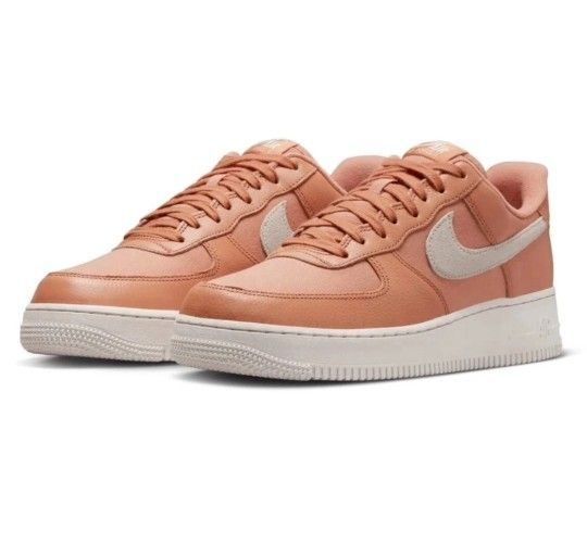 Air Force 1 '07 Amber Brown Men's Size 9 Shoes Sneakers DV7186-200. Brand new without box lid.