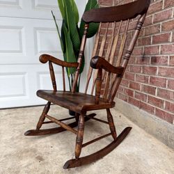 Vintage Wooden Rocking Chair 