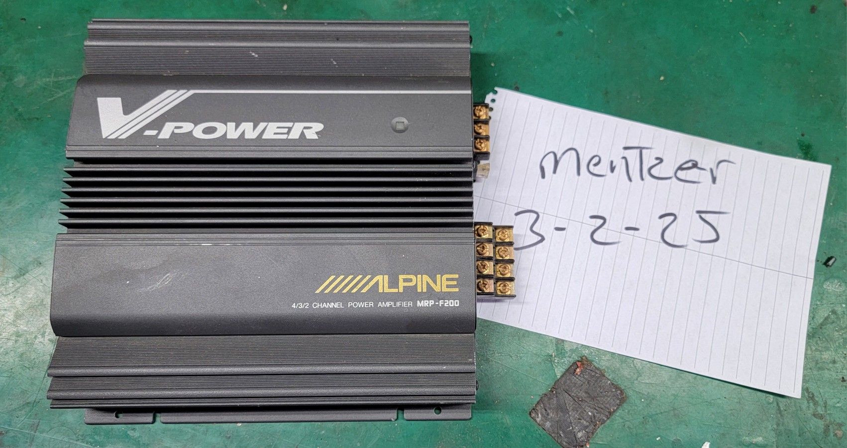 EARLY 2000'S ALPINE MRP-F200 2/3/4 CHANNEL AMP