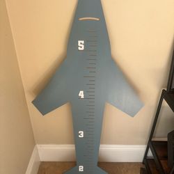 Rocket Ship Growth Chart – Laser Cut Wood (DIY Paint Kit / Unfinished