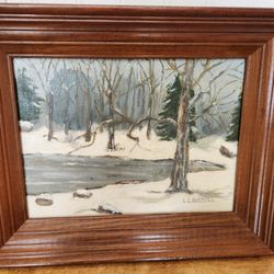 Framed Original Painting, Signed