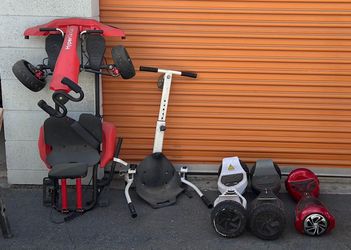 Hoverboard and Go-Kart Attachment Bundle Lot