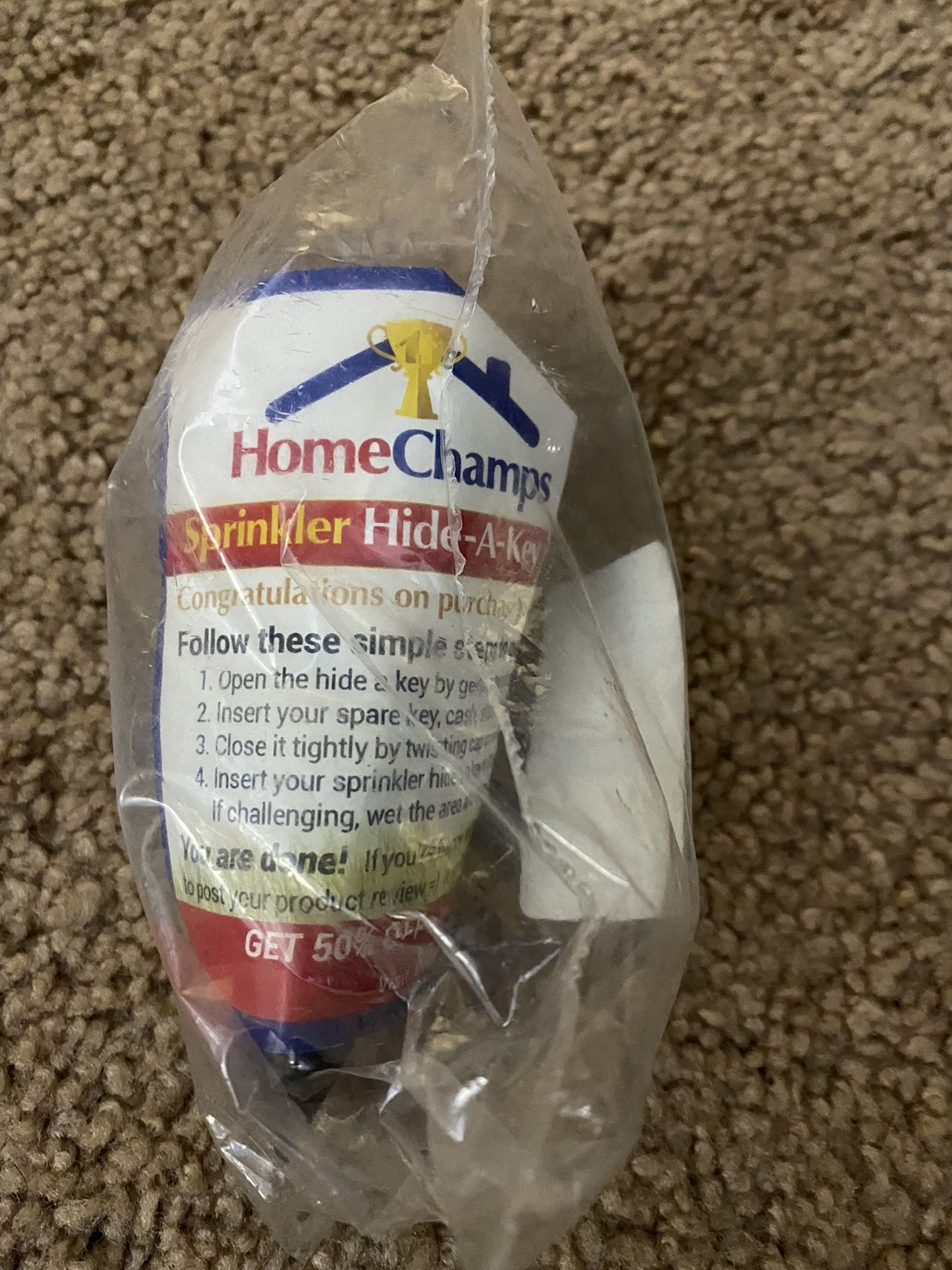 A Key Spiked Sprinkler Head Hider By HomeChamps