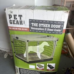 Large Green Dog Crate