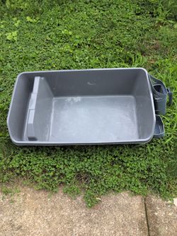 Jumbo Cat litter box, likely used
