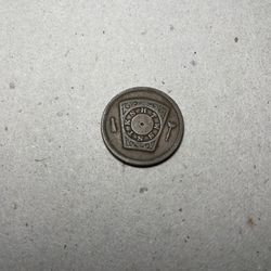 Vintage Masonic One Penney, Chapter 53 Saluda, SC