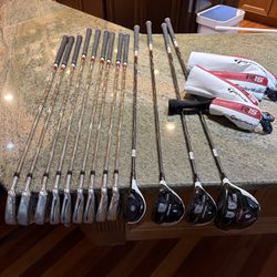 TaylorMade Men’s Right-Handed Golf Club Set Irons, Woods & Wedges Great Condition