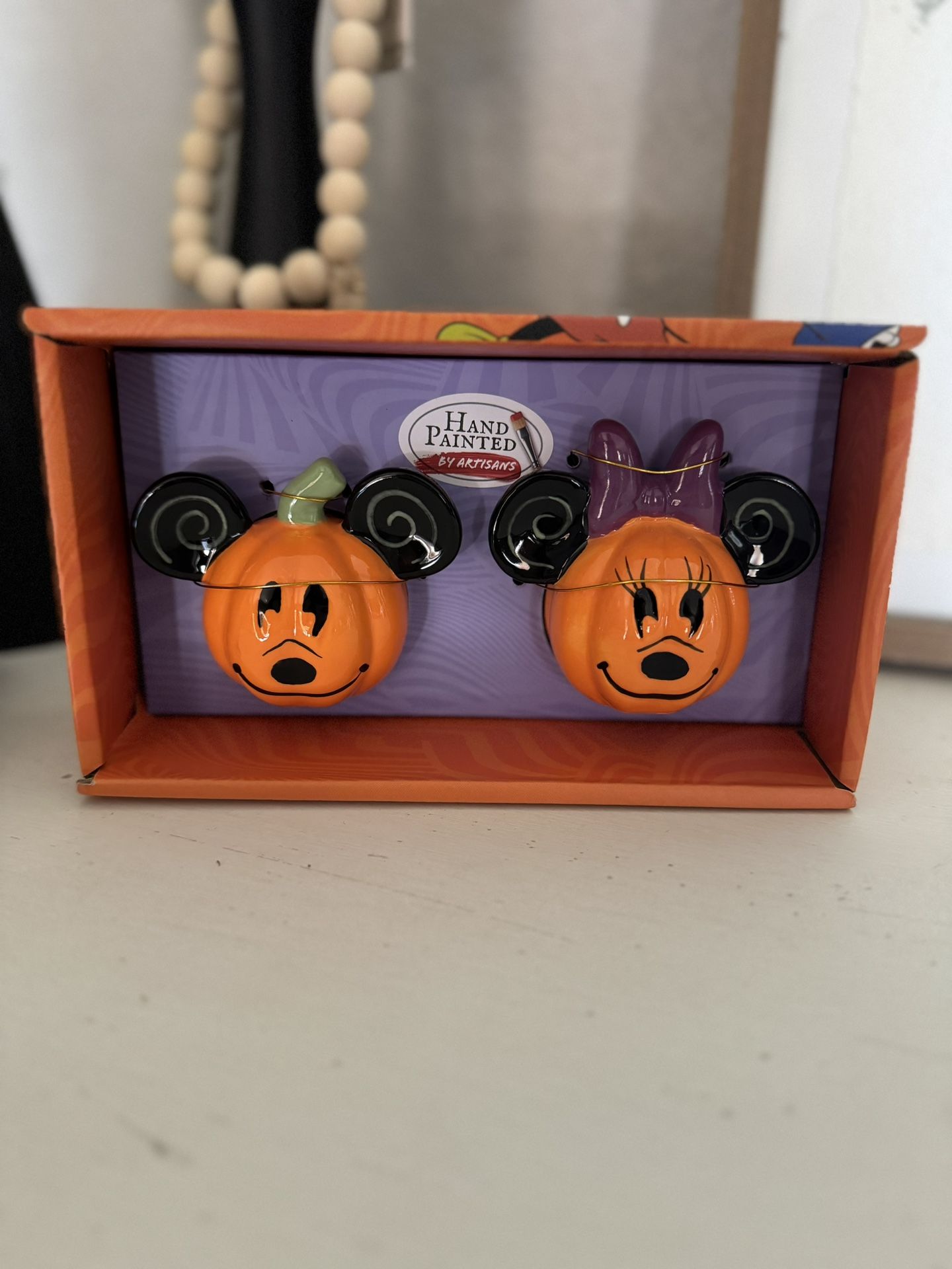 Mickey & Minnie Pumpkin Salt & Pepper Shaker