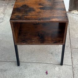 Dark Wooden End Table
