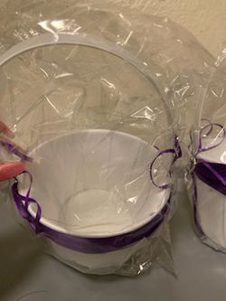 2 Flower Girl Baskets 