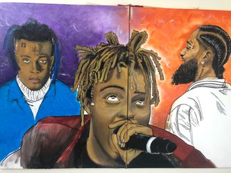 MASTER PIECE‼️ Tribute Canvas Juice Wrld Nipsey Xxxtentacion