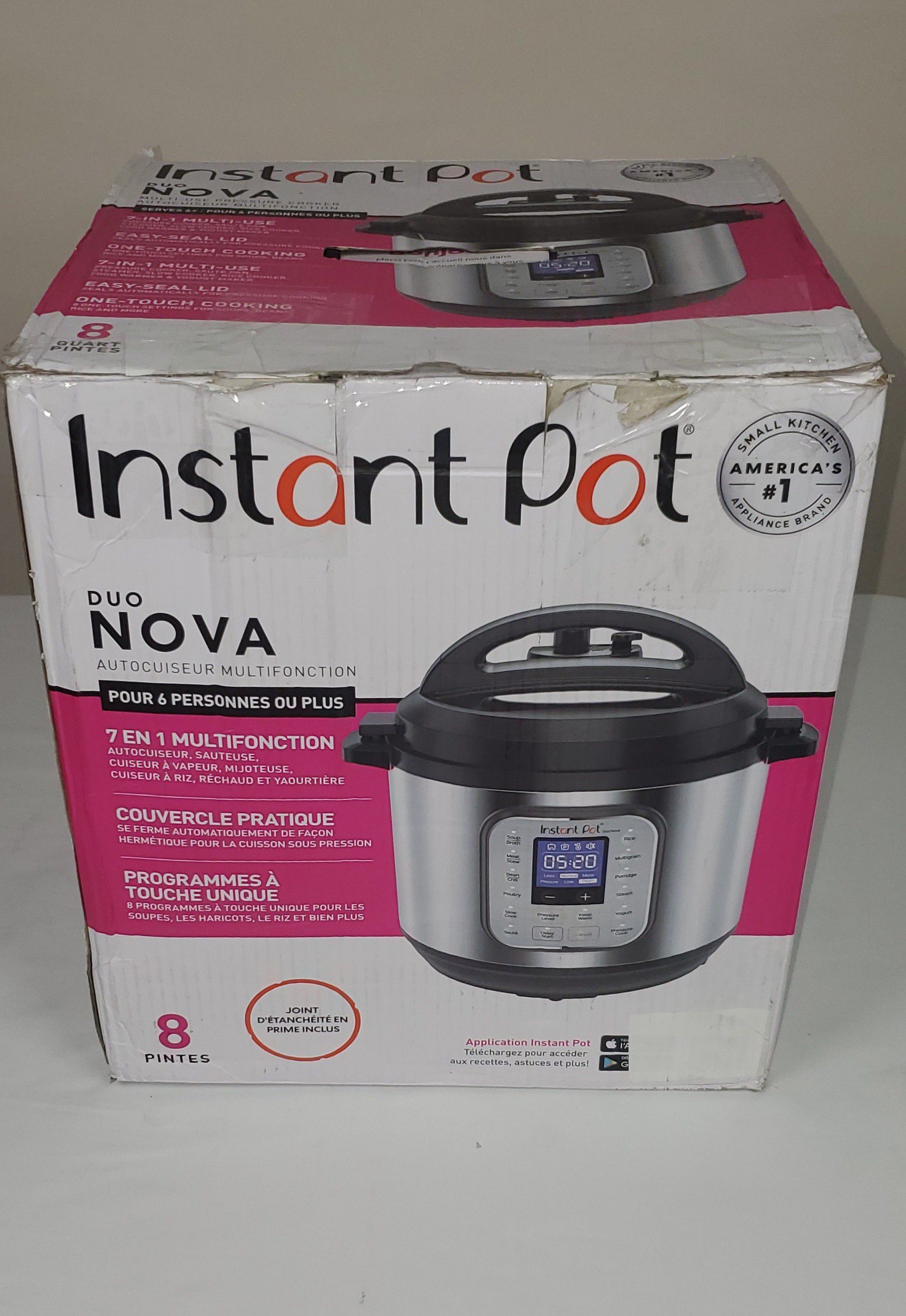 Instant Pot Duo Nova 60 7-in-1Electric Pressure Cooker, sterilizer 8 quart
