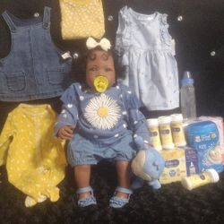 Mommy's Little Sunflower Reborn Baby Bundle 