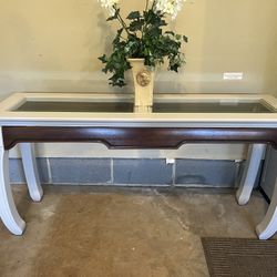 MANDARIN TABLE AND MIRROR ( Table Will Need Repair)