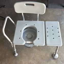 Transfer Bench with Commode