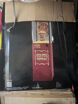 5.7FT Kernelias the Popcorn Clown Animatronic Decoration