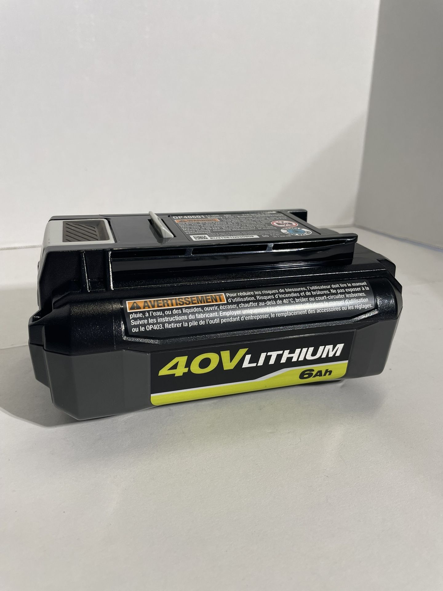 Ryobi 40-Volt 6.0 Ah High Capacity Lithium-Ion Battery