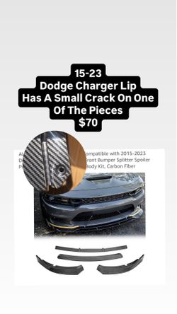 15-23 Dodge Charger Lip Has A Small Crack On One Of The Pieces $70