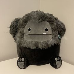 Squishmallows 16” Wallis the Black Bigfoot Plush