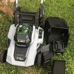 New Ego 2110SP 56 V Battery Powered 21” Lawn Mower; Comes W/charger But No BAGGER/NO BATTERY!