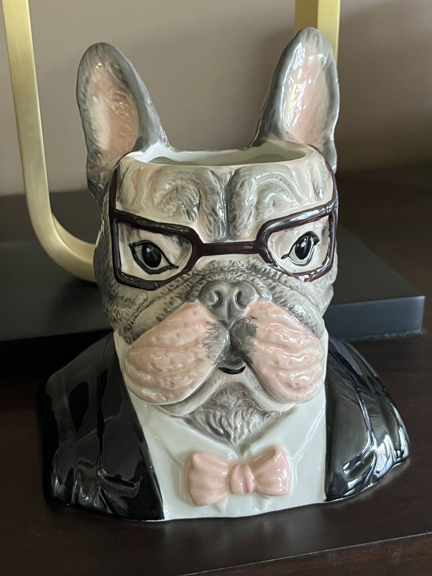 NEW West Elm x Rachel Kozlowski FRENCH BULLDOG Head Vase Planter