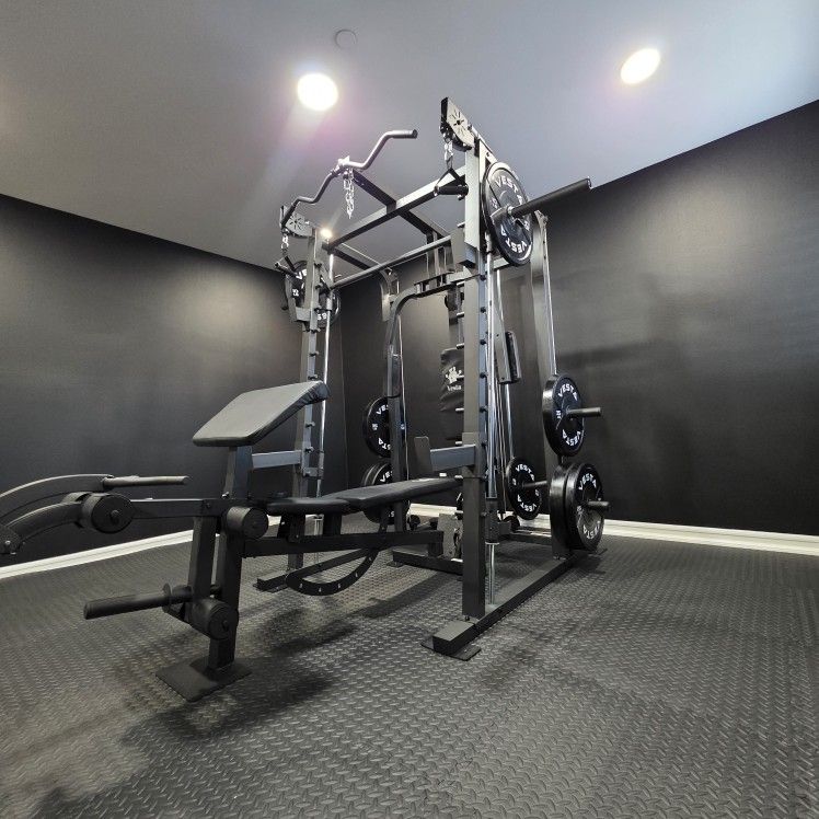 Smith Machine 2001 | Multi-Use Adj Bench | Gym Equipment | Fitness | Squat Rack | Excercise |🔴WEIGHTS AND BARBELL SOLD SEPARATELY 🔴 FREE DELIVERY 🚚