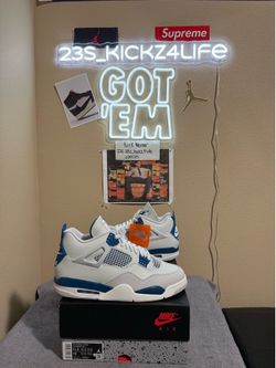 Brand new Air Jordan Military/Industrial 4’s size 11.5 with original box and proof of purchase.