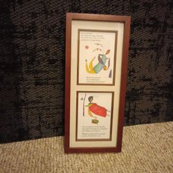 Colorful Framed Art with Poem