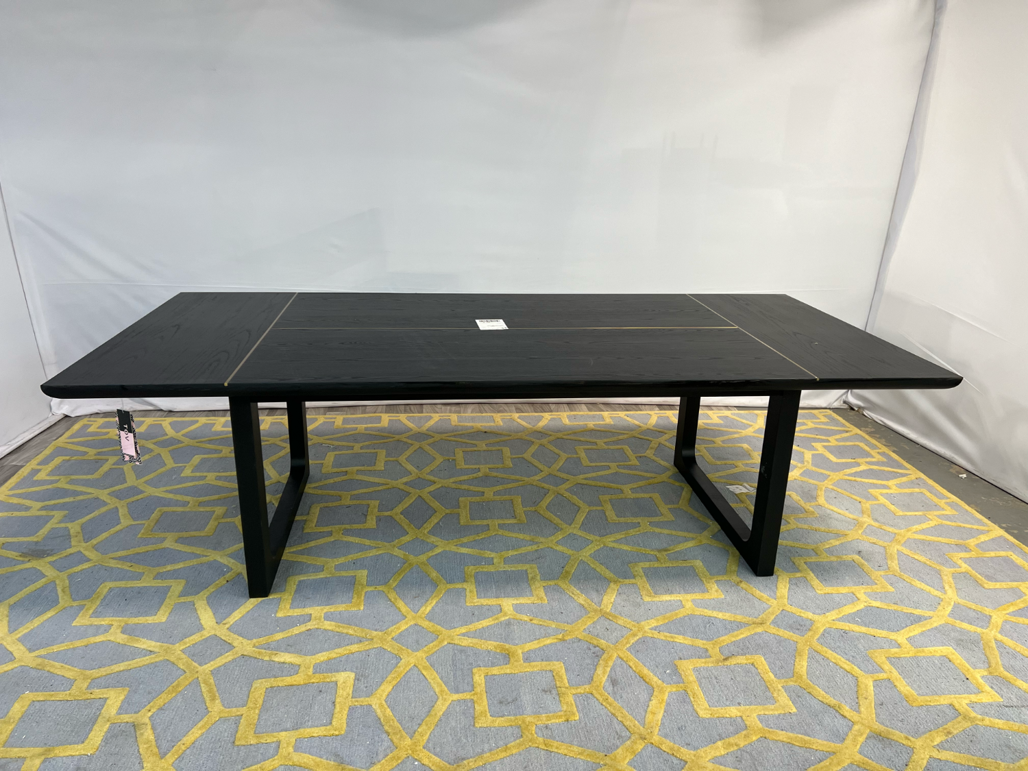 ( Delivery Available ) Shiloh Black Ash Rectangular Dining Table
