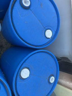55 Gallons Plastic Drums top $20 each