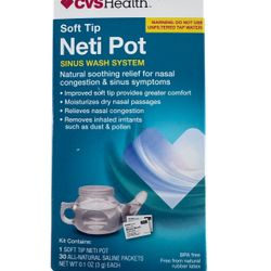 CVS Health Neti Pot w/ Saline Packets