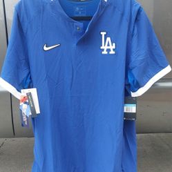 NEW Dodgers NIKE sz M short Sleeve Windbreaker 