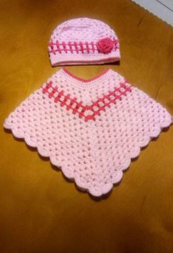 Handmade crochet baby girl