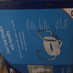 Carex Toilet Elevated Seat With Handles