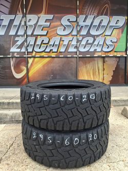 Pair Of  295/60/20. TOYO R/T OPEN COUNTRY