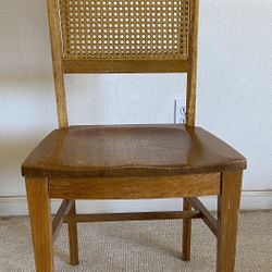 Oak Cane Back Chair