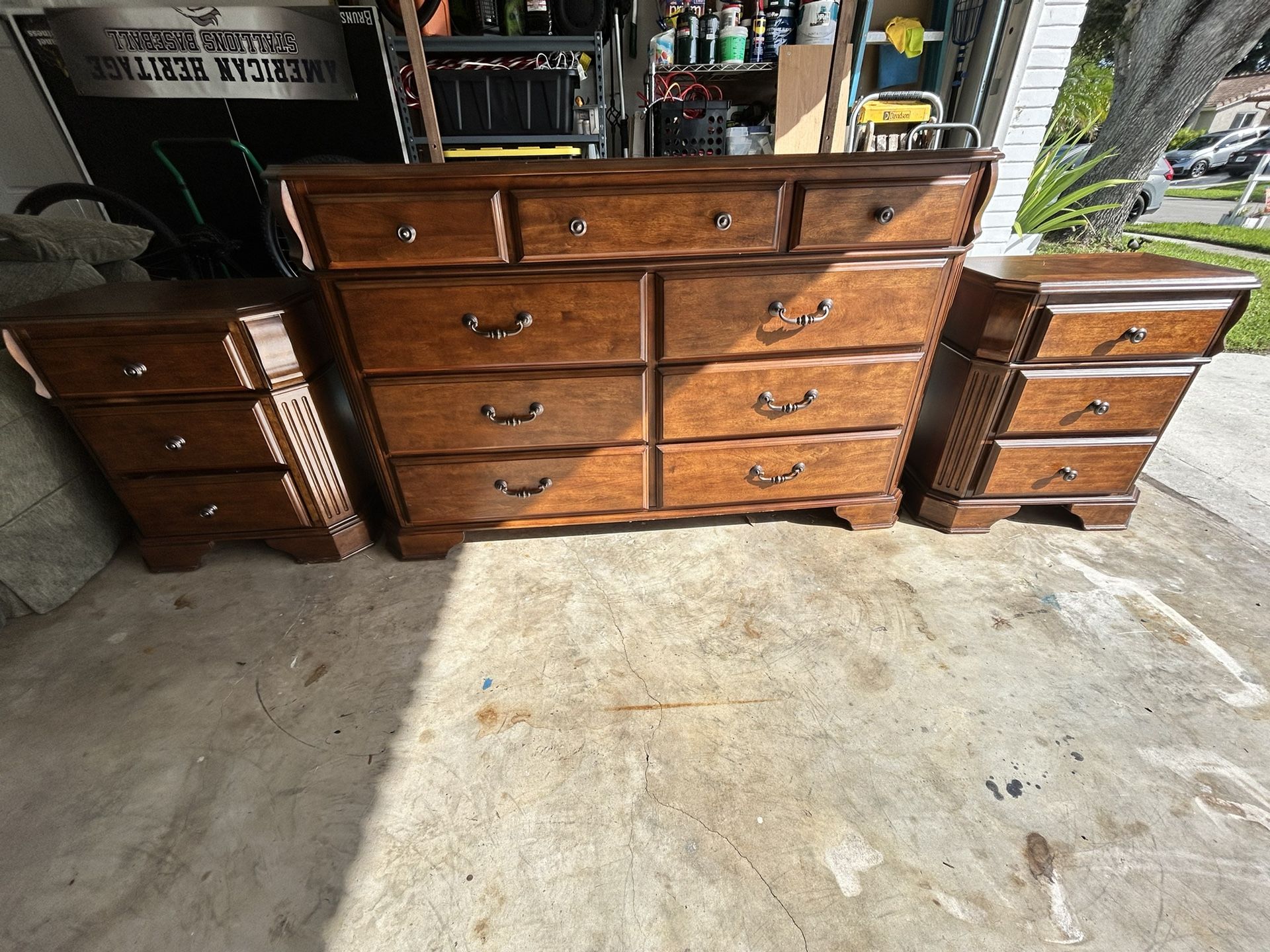 Bedroom Dresser And Side Tables