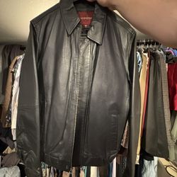 Covington Black Leather Jacket