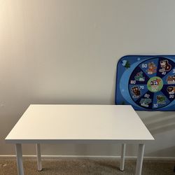 White IKEA Desk